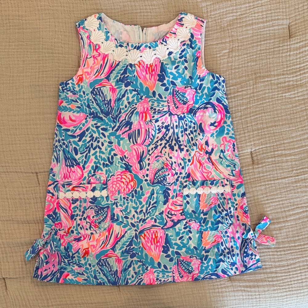 Lilly Pulitzer Pink and Blue Floral Dress